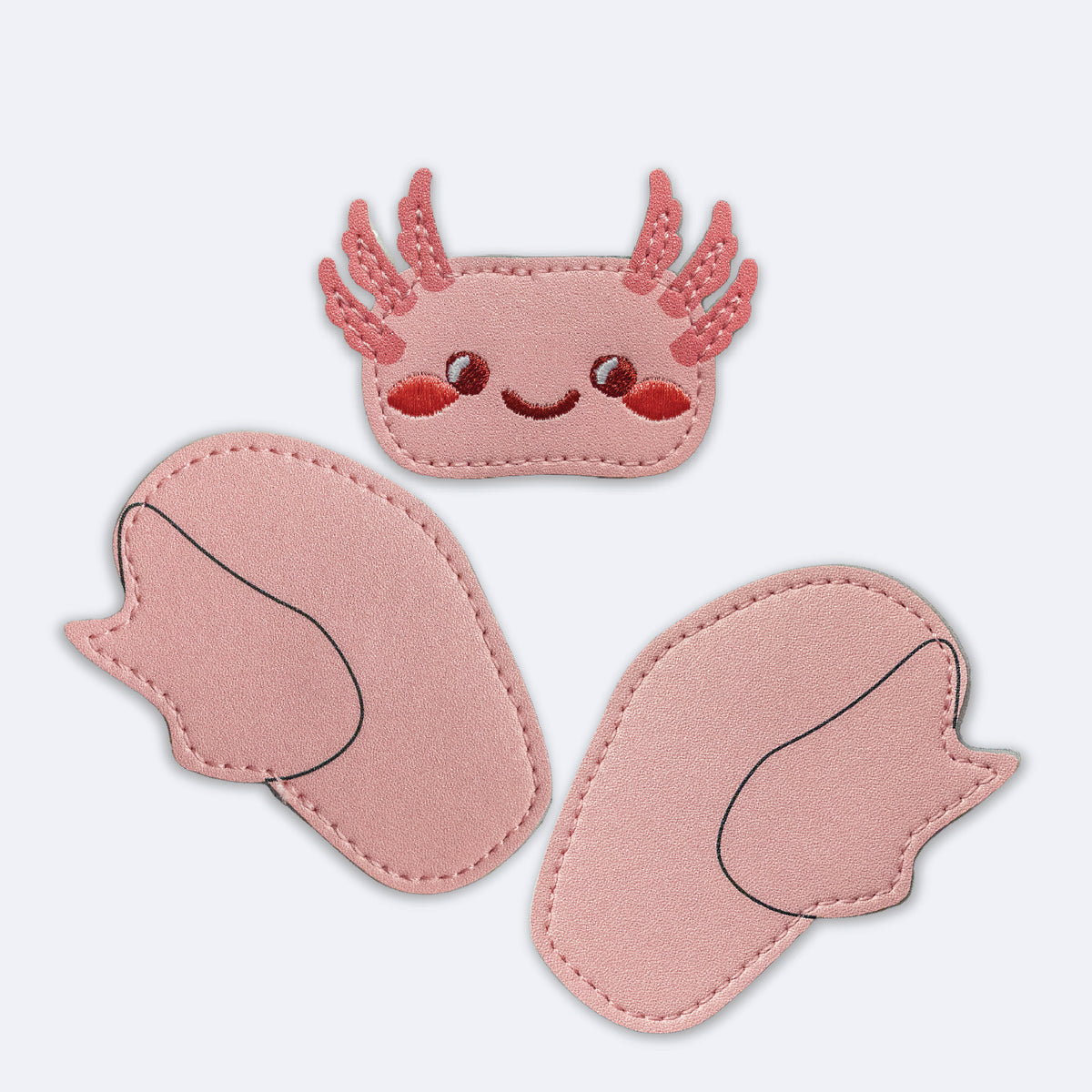 Shuffimals Pink Axolotl Patch Pack